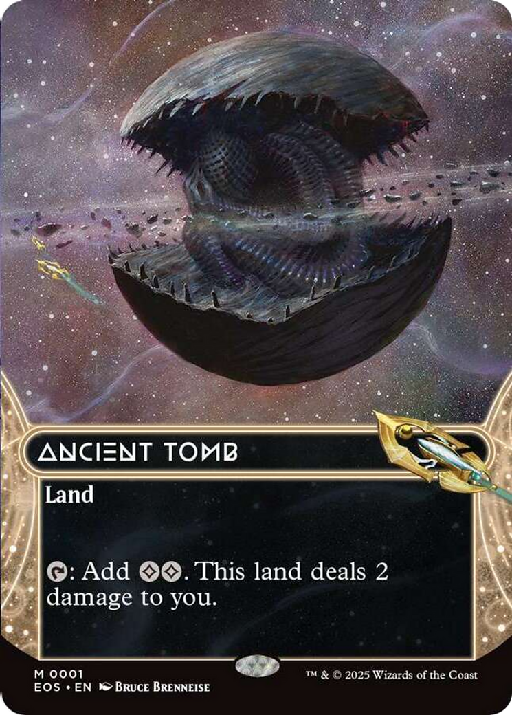 Ancient Tomb (0001) (Borderless) [Edge of Eternities: Stellar Sights] | Chromatic Games