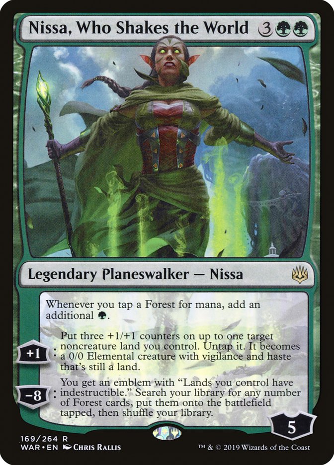Nissa, Who Shakes the World 169/264 (War of the Spark)  | Chromatic Games
