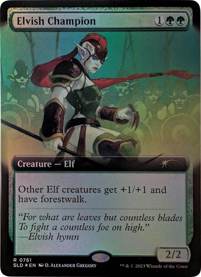 Elvish Champion (Extended Art) [Secret Lair Drop Series] | Chromatic Games