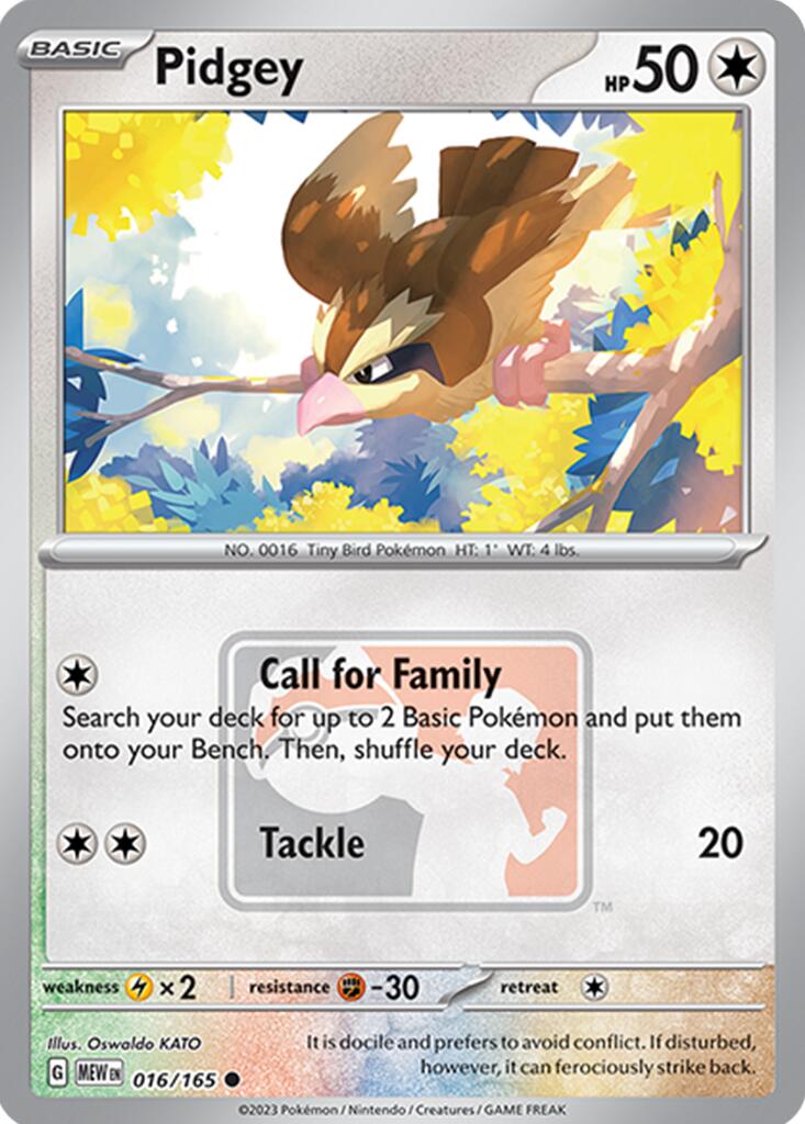 Pidgey (016/165) [League & Championship Cards] | Chromatic Games