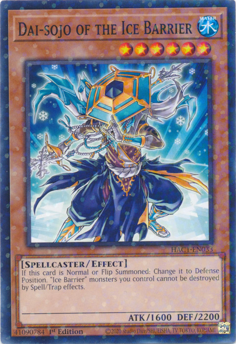 Dai-sojo of the Ice Barrier (Duel Terminal) [HAC1-EN033] Common | Chromatic Games