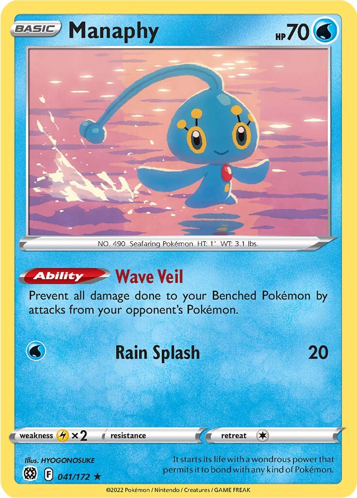 Manaphy (041/172) [Sword & Shield: Brilliant Stars] | Chromatic Games