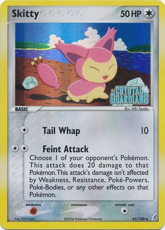 Skitty (41/100) (Stamped) [EX: Crystal Guardians] | Chromatic Games