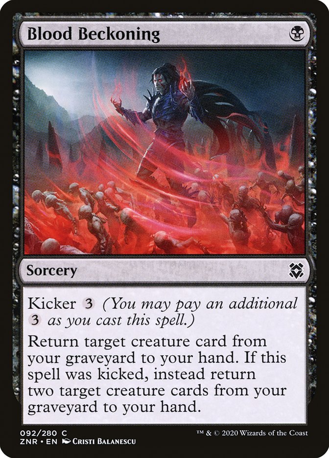 Blood Beckoning 92/280 (Zendikar Rising)  - Foil | Chromatic Games