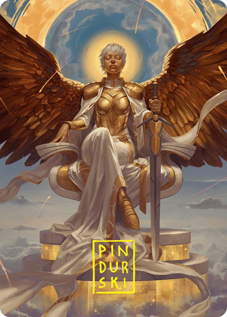 Herald of Eternal Dawn Art Card (27/54) (Gold-Stamped Signature) [Foundations Art Series] | Chromatic Games