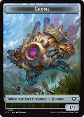 Thopter // Gnome Double-Sided Token [Edge of Eternities Commander Tokens] | Chromatic Games