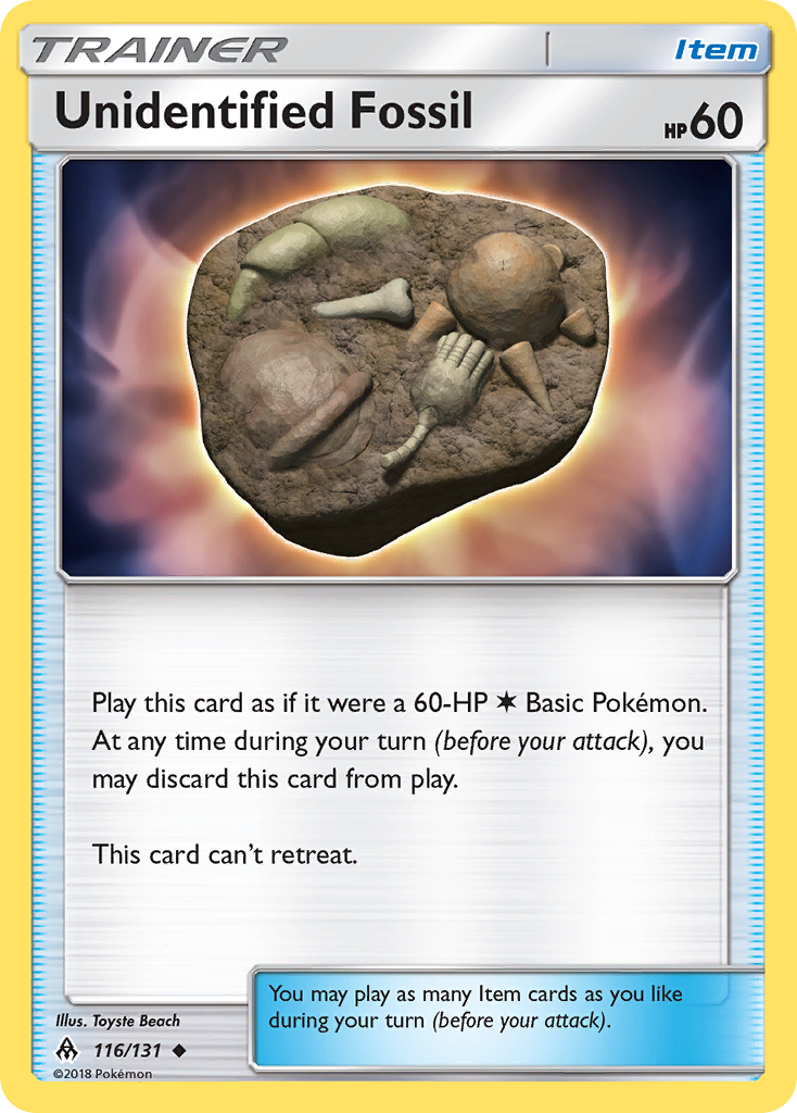 Unidentified Fossil (116/131) [Sun & Moon: Forbidden Light] | Chromatic Games