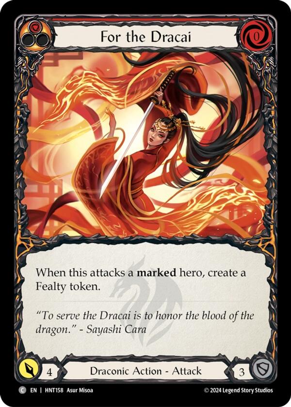 For the Dracai [HNT158] (The Hunted)  Rainbow Foil | Chromatic Games