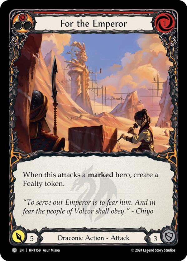 For the Emperor [HNT159] (The Hunted)  Rainbow Foil | Chromatic Games