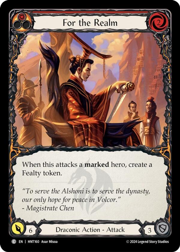 For the Realm [HNT160] (The Hunted)  Rainbow Foil | Chromatic Games