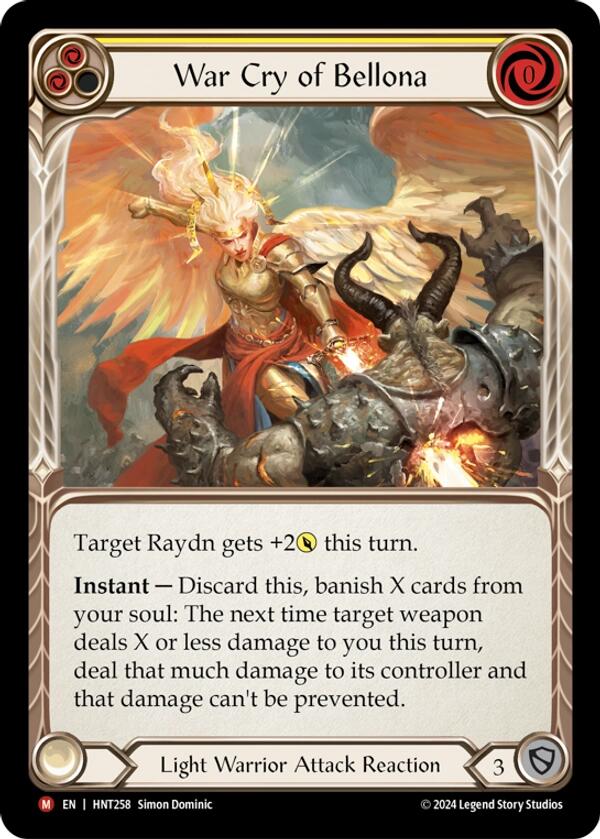 War Cry of Bellona [HNT258] (The Hunted) | Chromatic Games