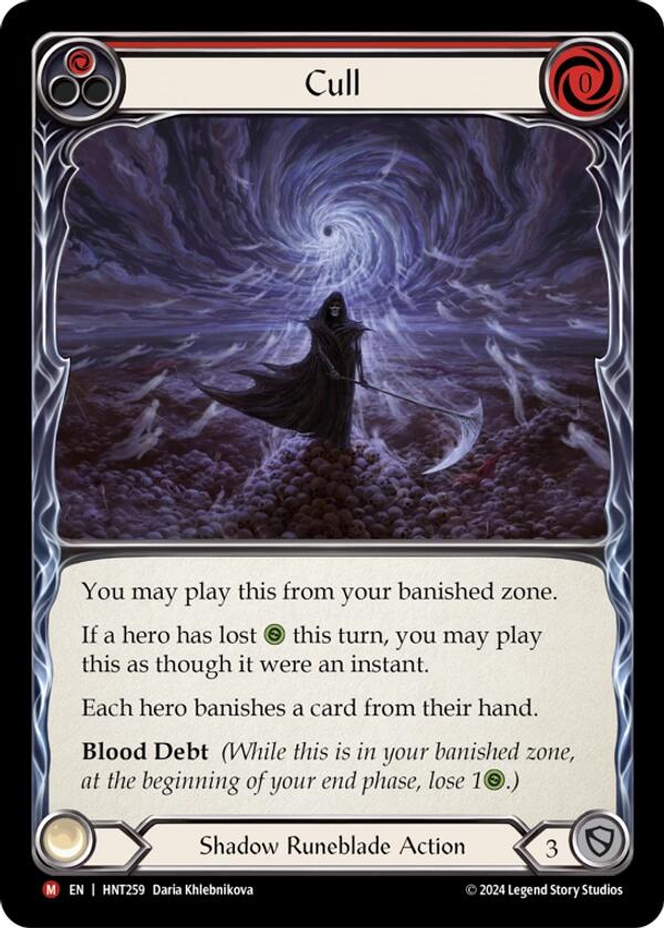 Cull [HNT259] (The Hunted)  Rainbow Foil | Chromatic Games