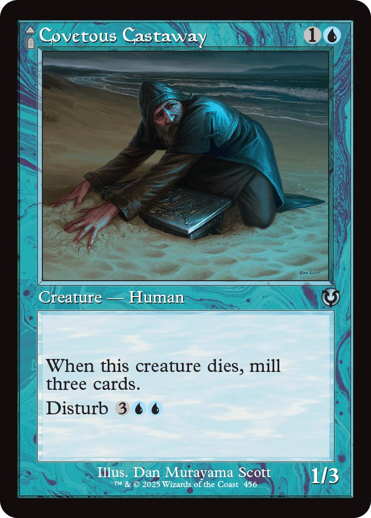 Covetous Castaway // Ghostly Castigator (Retro Frame) [Innistrad Remastered] | Chromatic Games