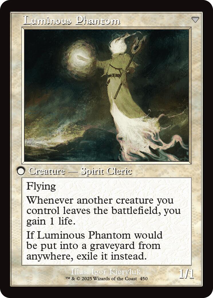 Lunarch Veteran // Luminous Phantom (Retro Frame) [Innistrad Remastered] | Chromatic Games