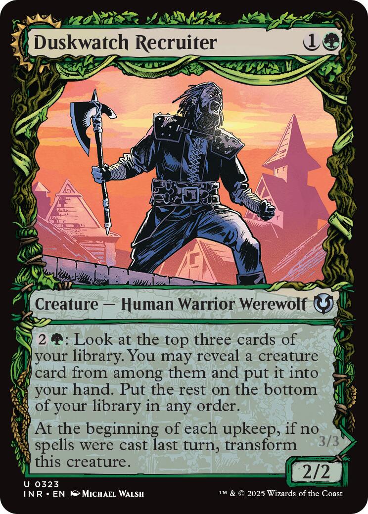 Duskwatch Recruiter // Krallenhorde Howler (Showcase) [Innistrad Remastered] | Chromatic Games