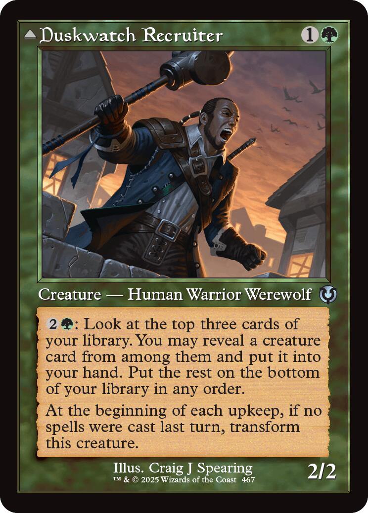 Duskwatch Recruiter // Krallenhorde Howler (Retro Frame) [Innistrad Remastered] | Chromatic Games