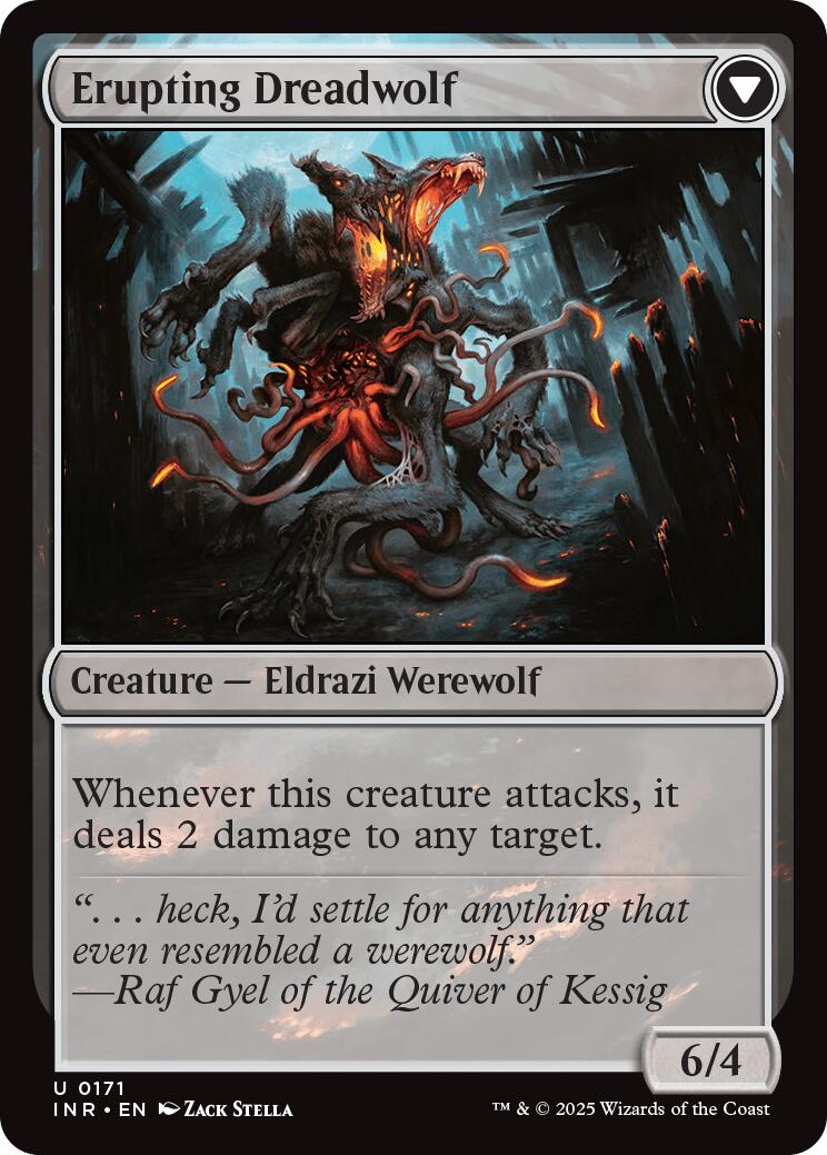 Smoldering Werewolf // Erupting Dreadwolf [Innistrad Remastered] | Chromatic Games