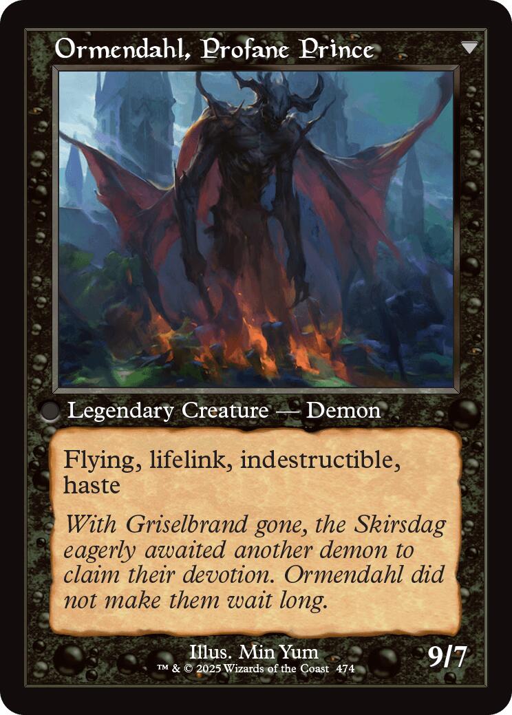 Westvale Abbey // Ormendahl, Profane Prince (Retro Frame) [Innistrad Remastered] | Chromatic Games