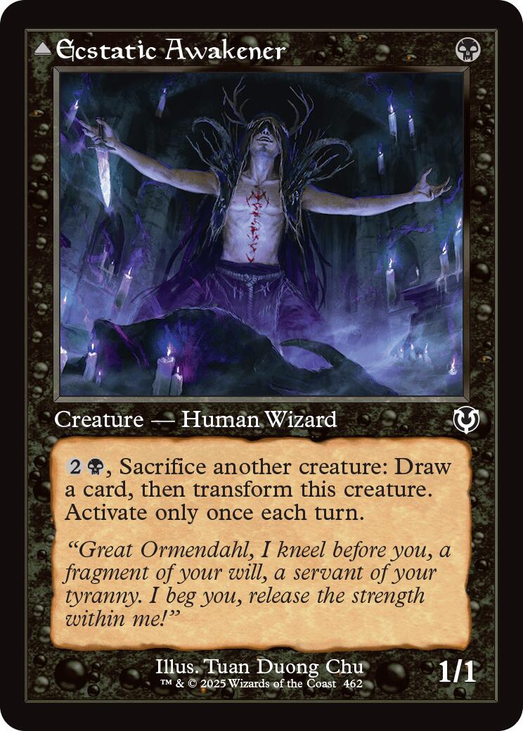 Ecstatic Awakener // Awoken Demon (Retro Frame) [Innistrad Remastered] | Chromatic Games