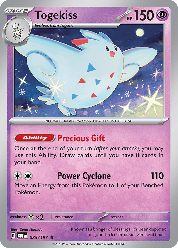Togekiss (085/197) [Scarlet & Violet: Obsidian Flames] | Chromatic Games