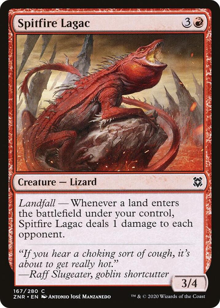 Spitfire Lagac 167/280 (Zendikar Rising)  | Chromatic Games