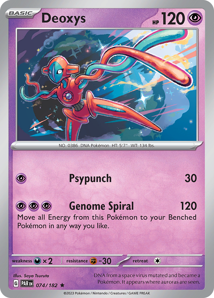 Deoxys (074/182) [Scarlet & Violet: Paradox Rift] | Chromatic Games