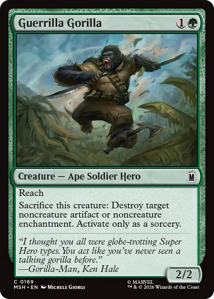 Guerrilla Gorilla [Marvel Super Heroes] | Chromatic Games