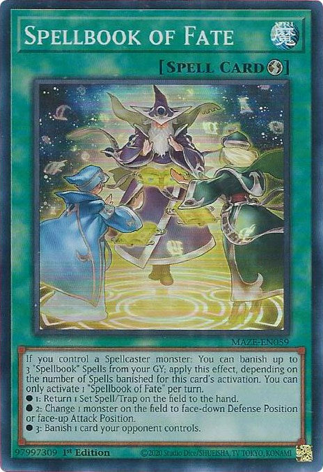Spellbook of Fate [MAZE-EN059] Super Rare | Chromatic Games
