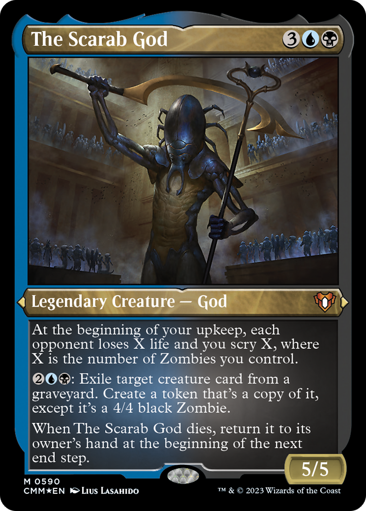 The Scarab God (Foil Etched) [Commander Masters] | Chromatic Games