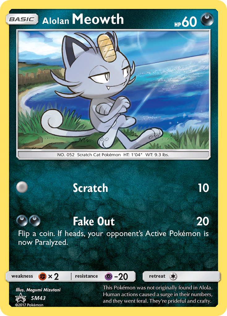 Alolan Meowth (SM43) [Sun & Moon: Black Star Promos] | Chromatic Games