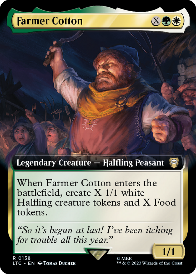 Farmer Cotton (Extended Art) [The Lord of the Rings: Tales of Middle-Earth Commander] | Chromatic Games