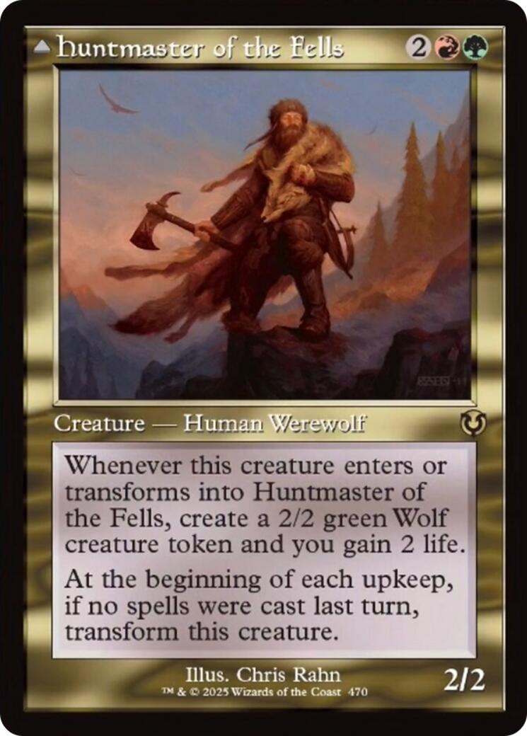 Huntmaster of the Fells // Ravager of the Fells (Retro Frame) [Innistrad Remastered] | Chromatic Games