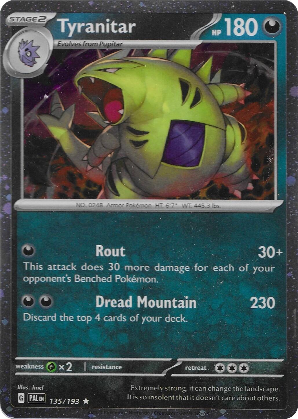 Tyranitar (135/193) (Cosmo Foil) [Miscellaneous Cards] | Chromatic Games