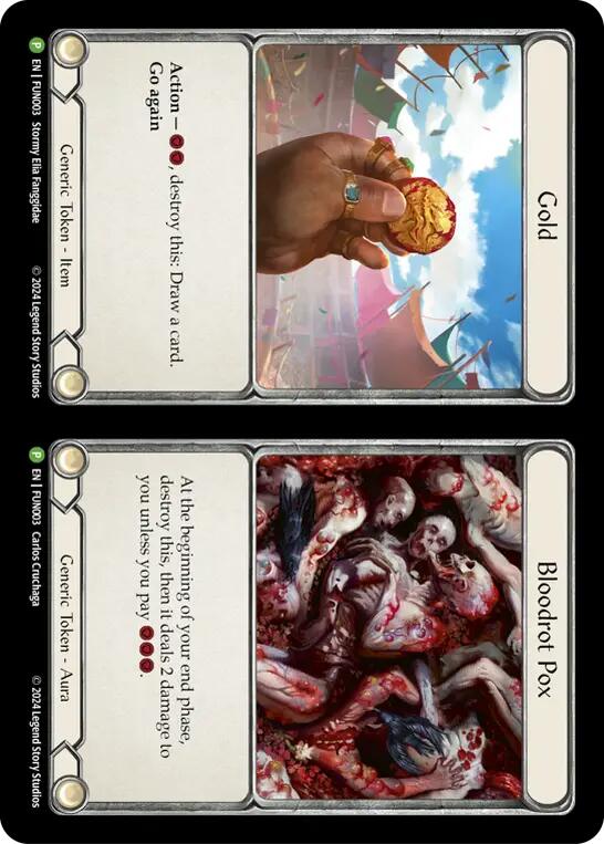 Cracker Bauble // Gold and Bloodrot Pox [LGS360-FUN003] (Promo) | Chromatic Games
