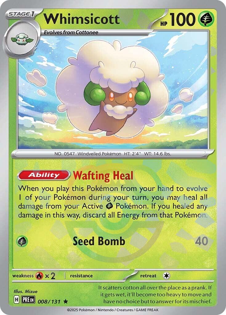Whimsicott (008/131) (Master Ball Pattern) [Scarlet & Violet: Prismatic Evolutions] | Chromatic Games
