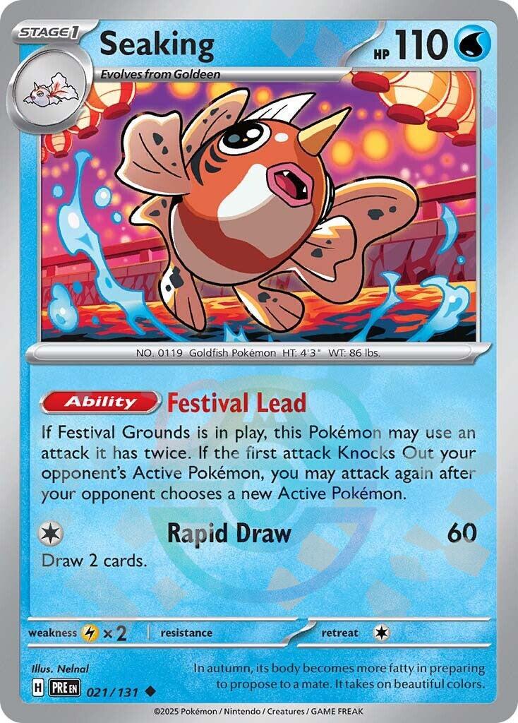 Seaking (021/131) (Master Ball Pattern) [Scarlet & Violet: Prismatic Evolutions] | Chromatic Games