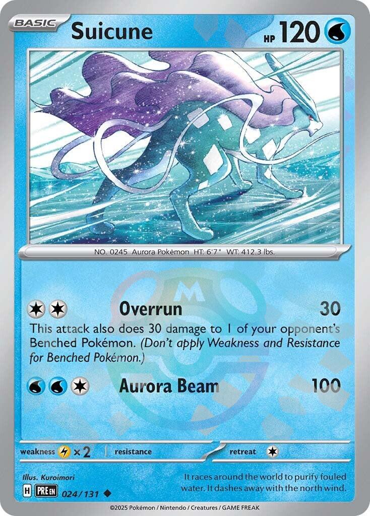 Suicune (024/131) (Master Ball Pattern) [Scarlet & Violet: Prismatic Evolutions] | Chromatic Games