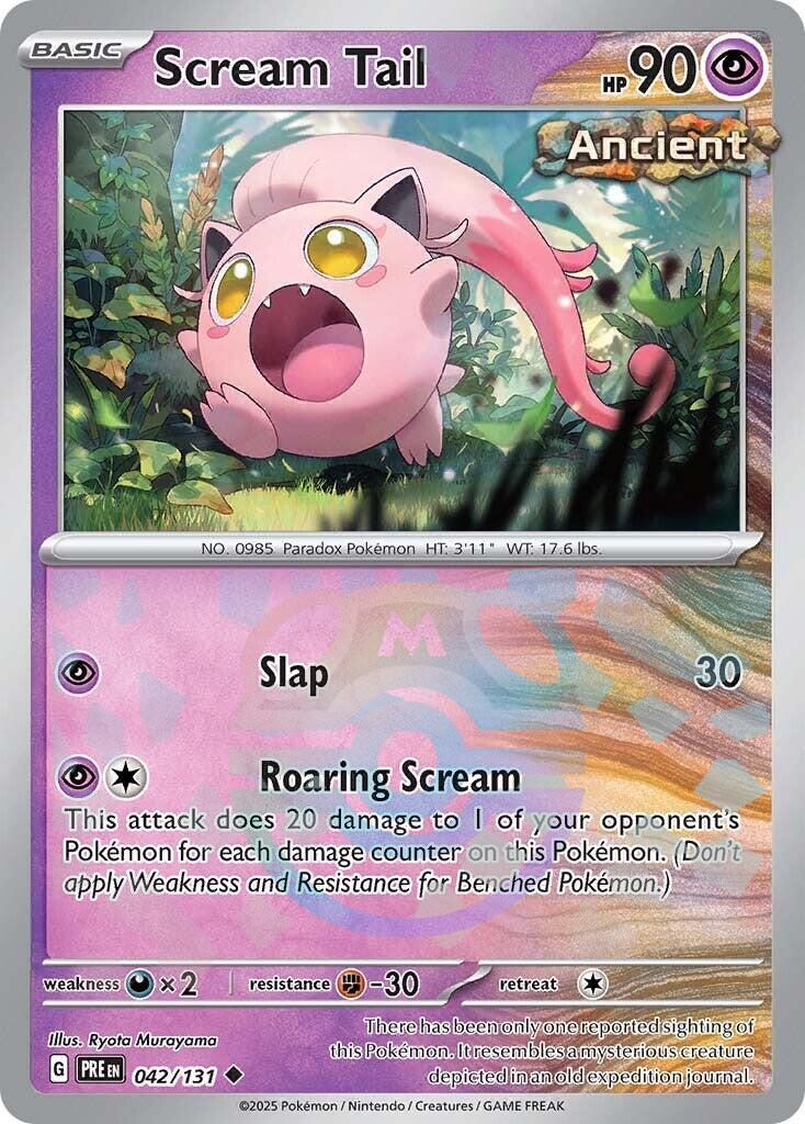 Scream Tail (042/131) (Master Ball Pattern) [Scarlet & Violet: Prismatic Evolutions] | Chromatic Games