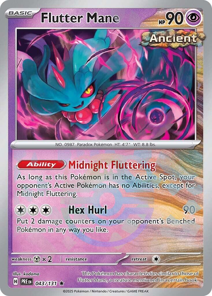 Flutter Mane (043/131) (Master Ball Pattern) [Scarlet & Violet: Prismatic Evolutions] | Chromatic Games