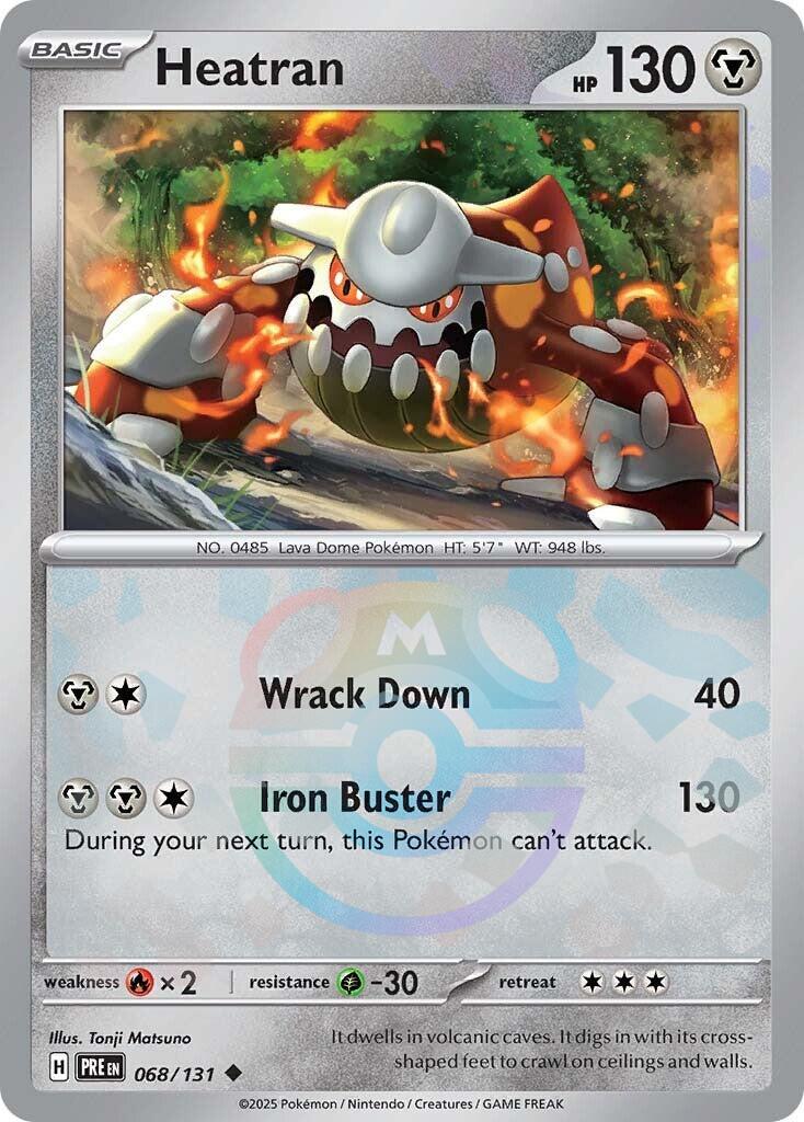 Heatran (068/131) (Master Ball Pattern) [Scarlet & Violet: Prismatic Evolutions] | Chromatic Games