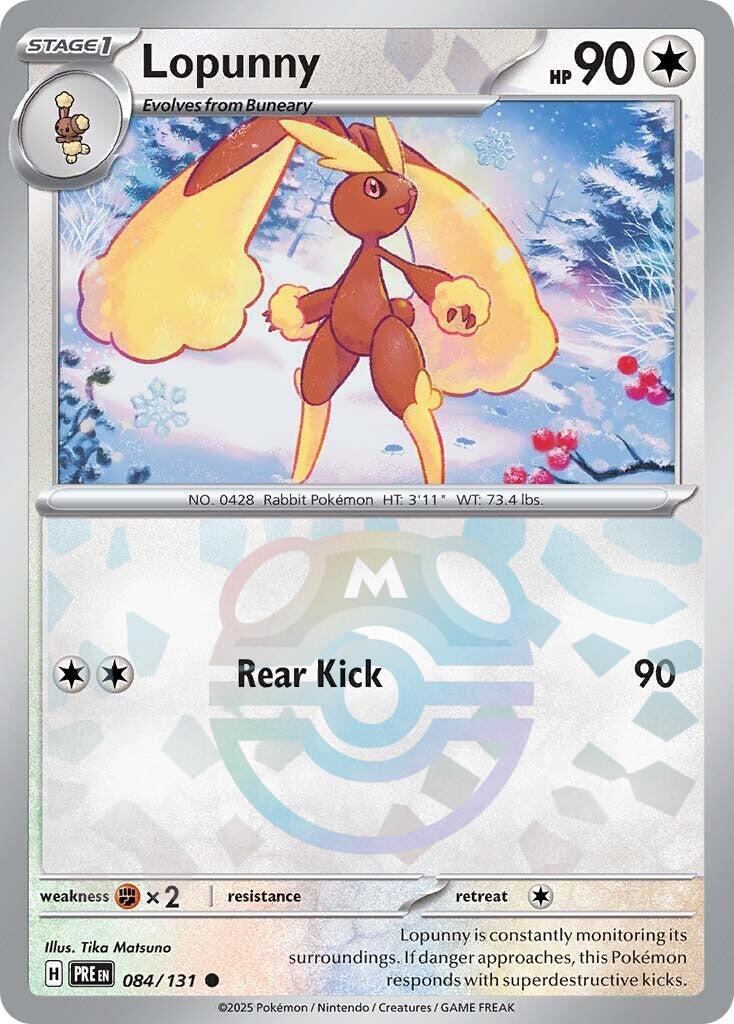 Lopunny (084/131) (Master Ball Pattern) [Scarlet & Violet: Prismatic Evolutions] | Chromatic Games