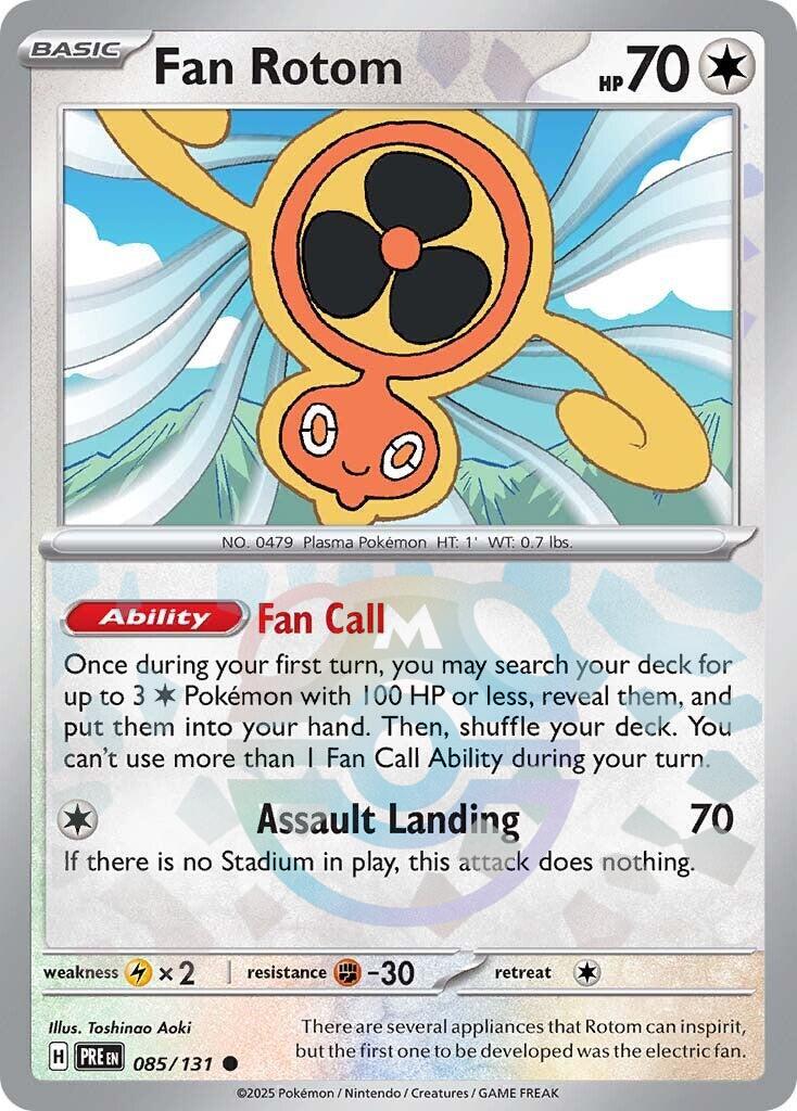 Fan Rotom (085/131) (Master Ball Pattern) [Scarlet & Violet: Prismatic Evolutions] | Chromatic Games