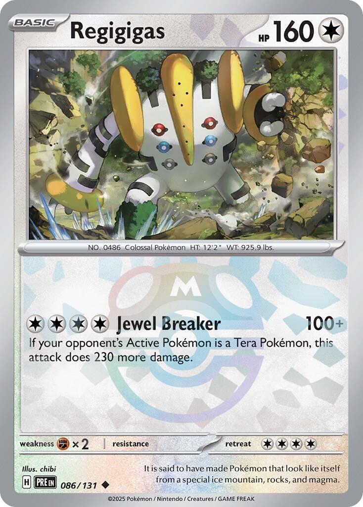 Regigigas (086/131) (Master Ball Pattern) [Scarlet & Violet: Prismatic Evolutions] | Chromatic Games