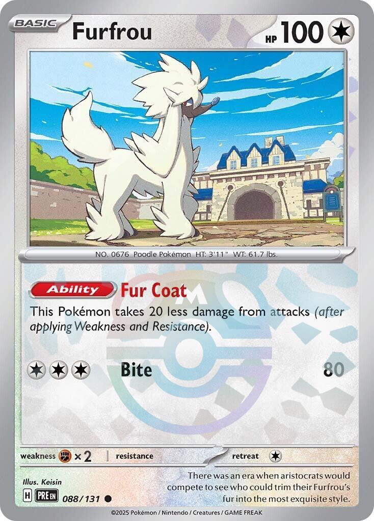 Furfrou (088/131) (Master Ball Pattern) [Scarlet & Violet: Prismatic Evolutions] | Chromatic Games