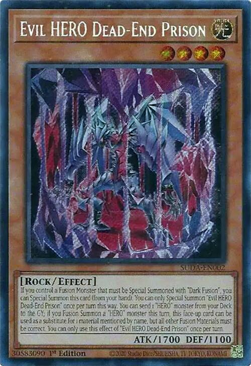 Evil HERO Dead-End Prison [SUDA-EN002] Secret Rare | Chromatic Games