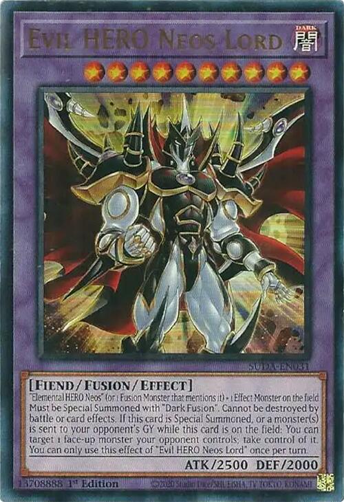 Evil HERO Neos Lord [SUDA-EN031] Ultra Rare | Chromatic Games