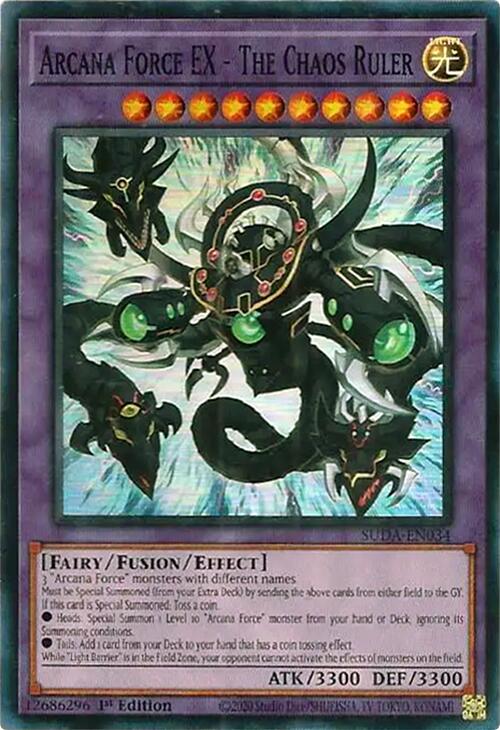 Arcana Force EX - The Chaos Ruler [SUDA-EN034] Super Rare | Chromatic Games