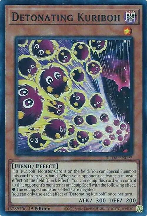 Detonating Kuriboh [SUDA-EN097] Super Rare | Chromatic Games