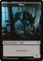 Wolf (0009) // Wolf (0018) Double-Sided Token [Innistrad Remastered Tokens] | Chromatic Games