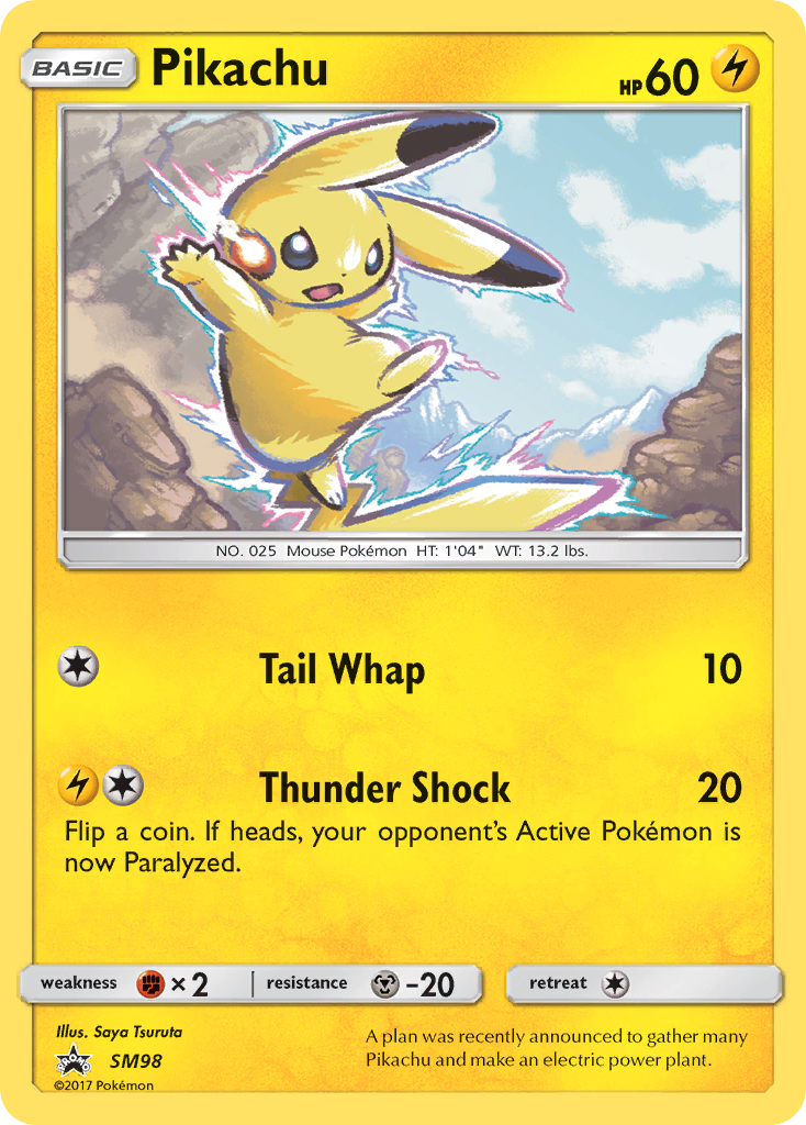 Pikachu (SM98) [Sun & Moon: Black Star Promos] | Chromatic Games